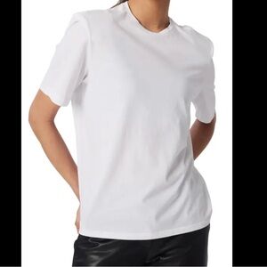 Lita by Ciara Boxy Shoulder Pad Cotton T-Shirt small New